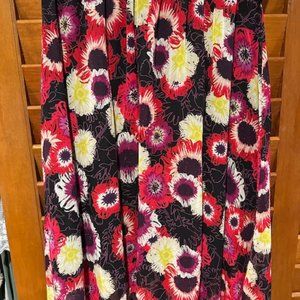 LulaRoe floral Azure skirt, size L